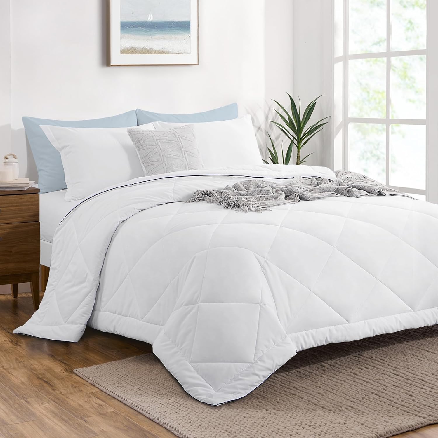 Thumbnail 1 de Aisbo Couette Été 240x260 – Légère et Fine, 150 g/m2, Douce et Facile à l’Entretien