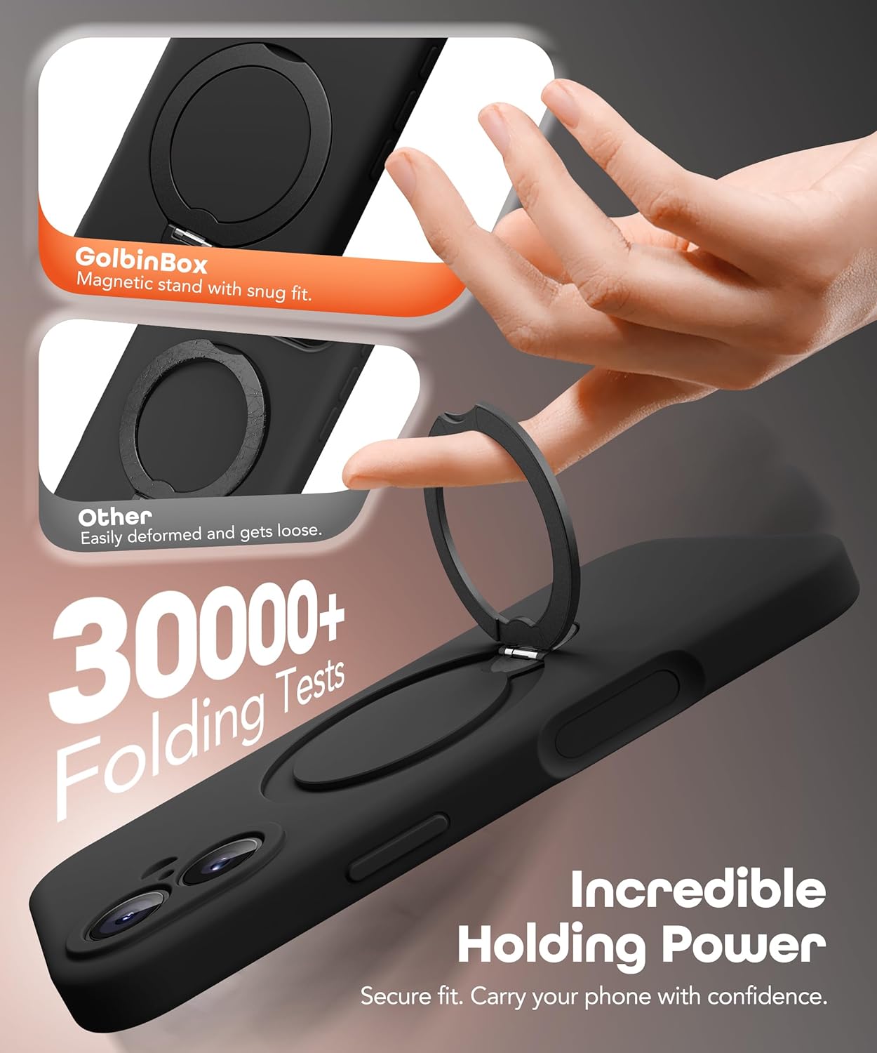 Thumbnail 4 de GolbinBox for iPhone 17 Case with 360° Spin Magnetic Stand