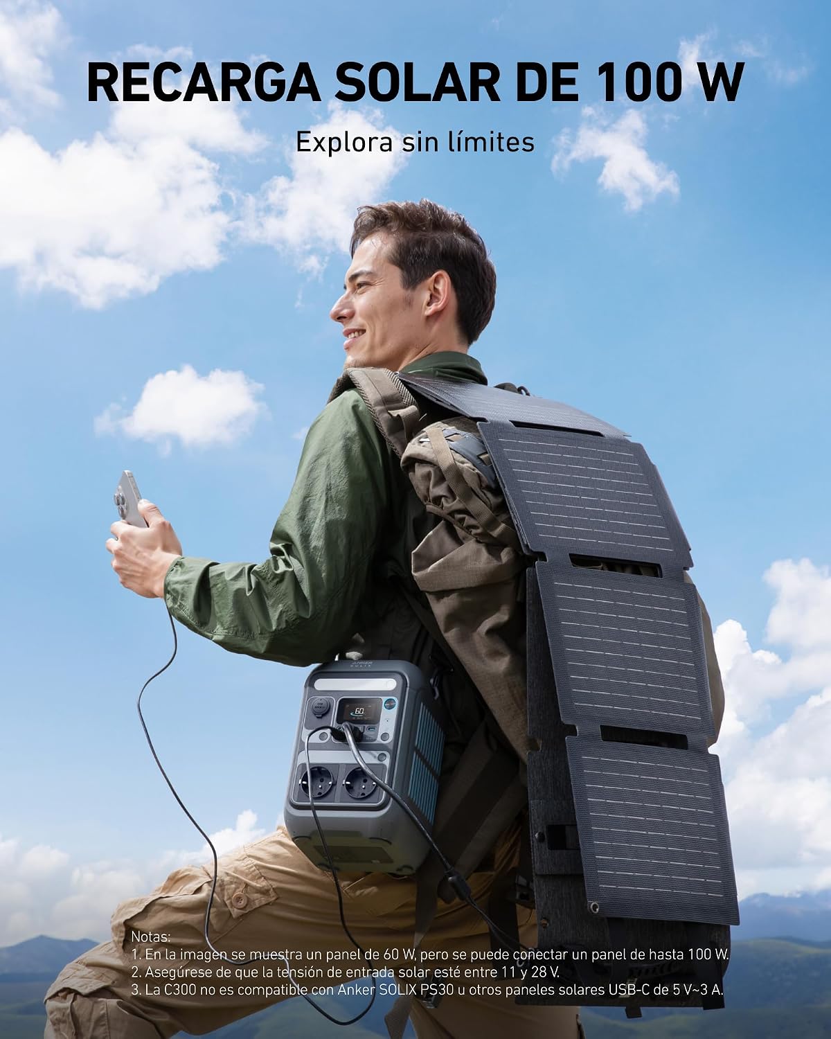 Thumbnail 4 de Anker SOLIX C300X estación LiFePO4 288 Wh