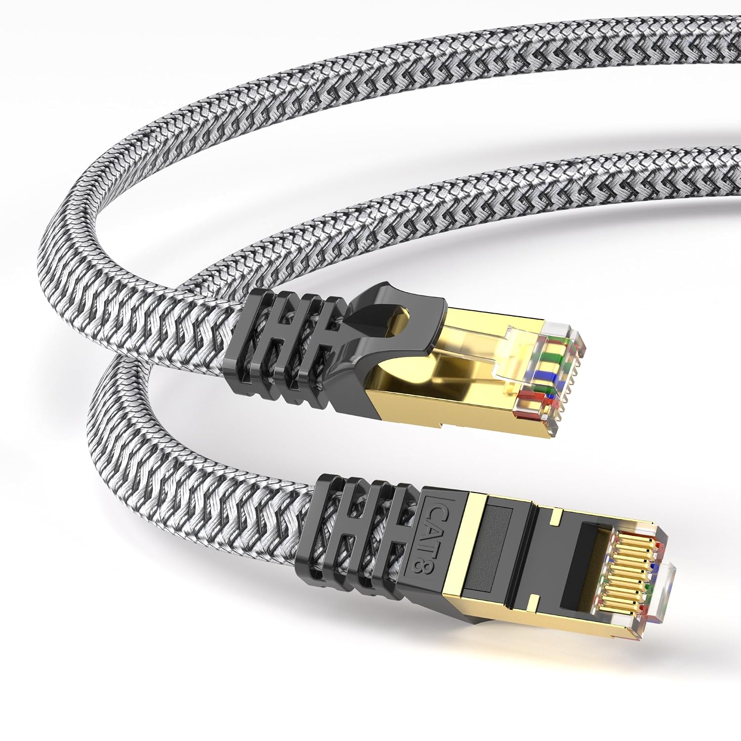Detalle de YesTXR Netzwerkkabel 25M CAT 8 40Gbps