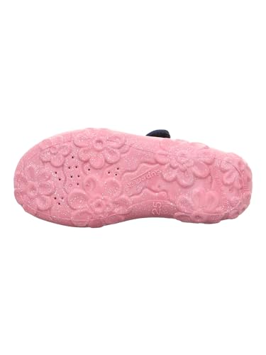 Detalle 2 de Superfit Mädchen Bonny Hausschuhe Dunkelblau 8090, 25 EU Weit