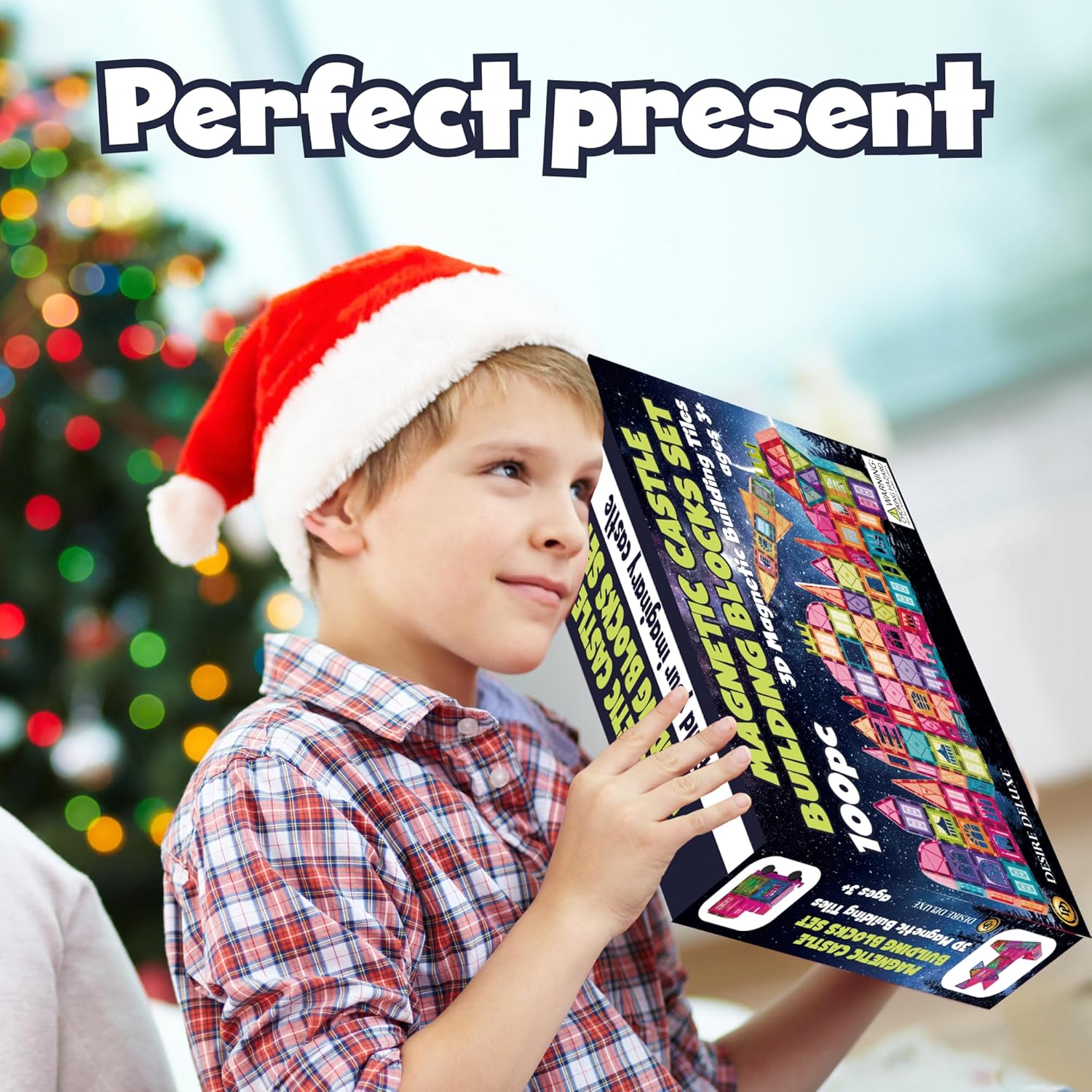 Thumbnail 6 de Desire Deluxe Giochi di costruzione magnetici magnetici – Set STEM da 100 pezzi per bambini 3+ anni
