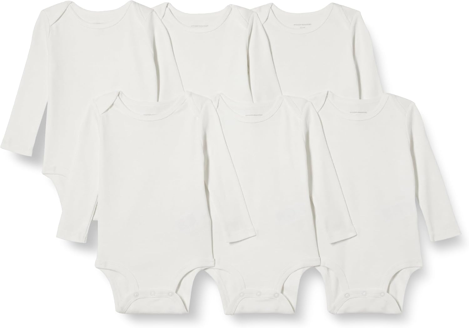 Thumbnail 6 de Amazon Essentials Unisex Babies' Long-Sleeve Cotton Bodysuits, Pack of 6