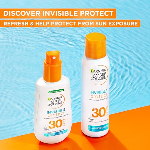 Thumbnail 3 de Garnier Ambre Solaire Face SPF 30 Invisible Protect Dry Mist 150ml