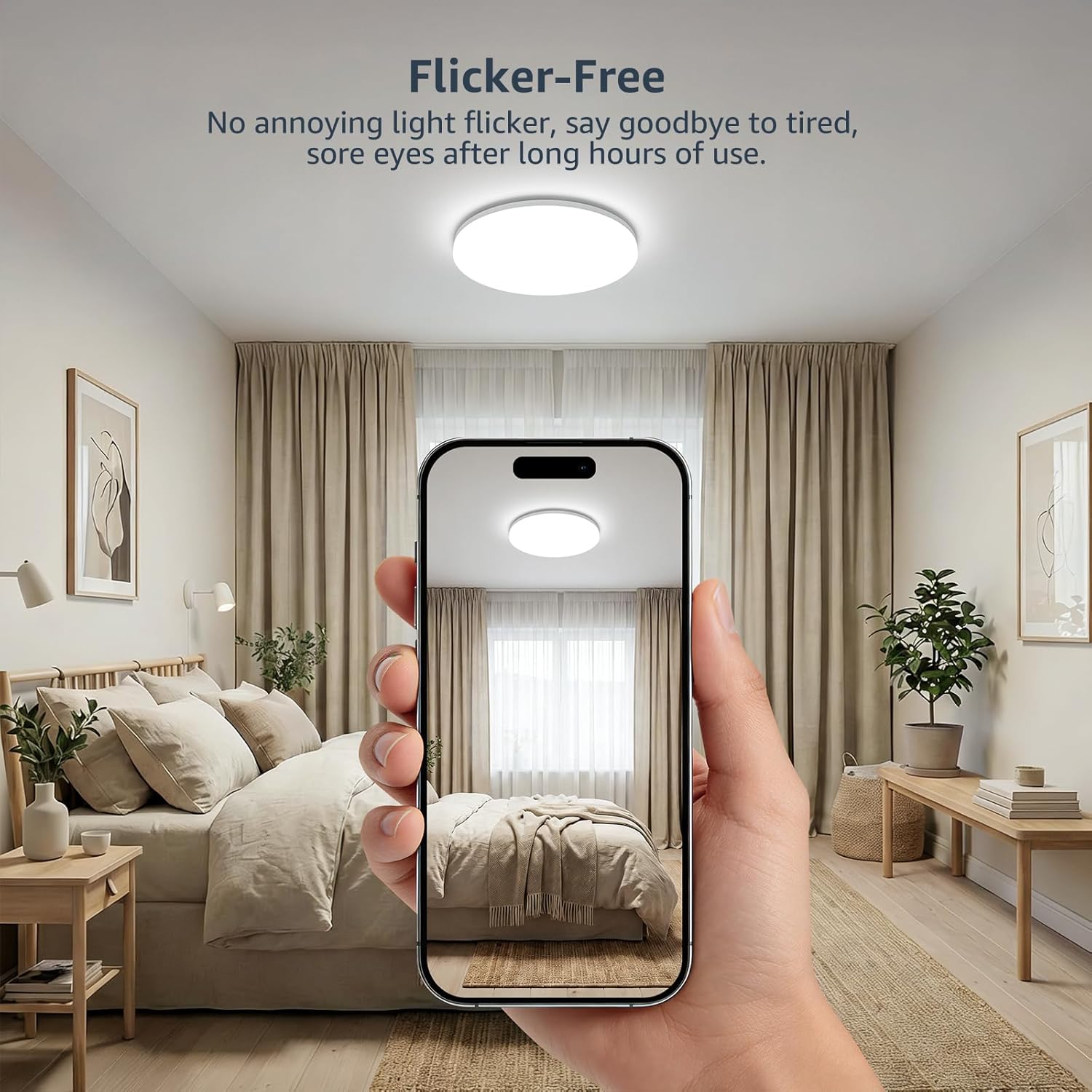 Thumbnail 6 de Lepro LED Ceiling Light 15W 1500LM Daylight 5000K IP54 Flush Mount Ø22cm