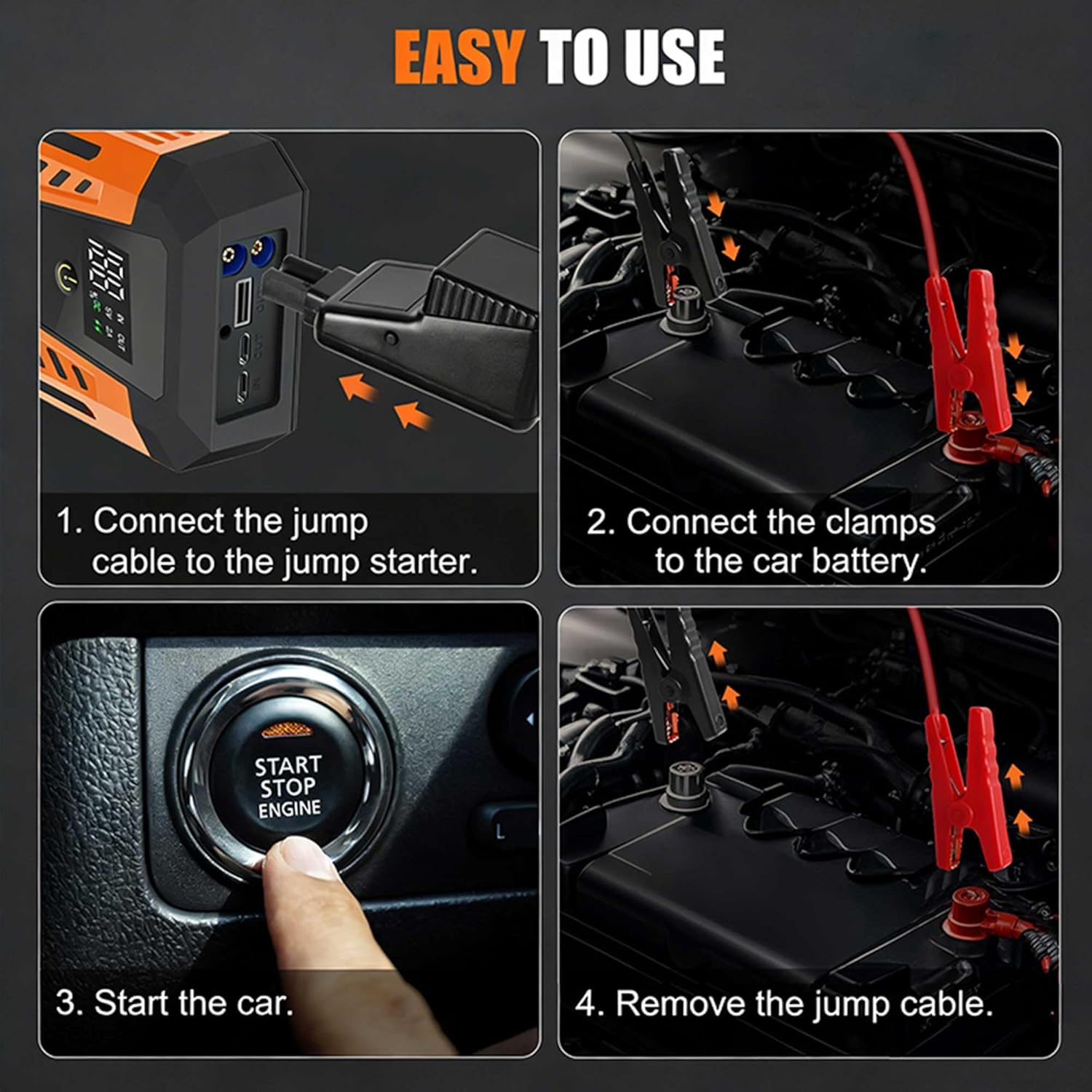 Thumbnail 6 de Alltolink Jump Starter Power Pack (3000A) for 12V cars and motorcycles