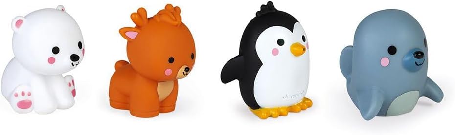 Janod Spruzzino Animali Polari – Set di 4 per il bagnetto del bambino