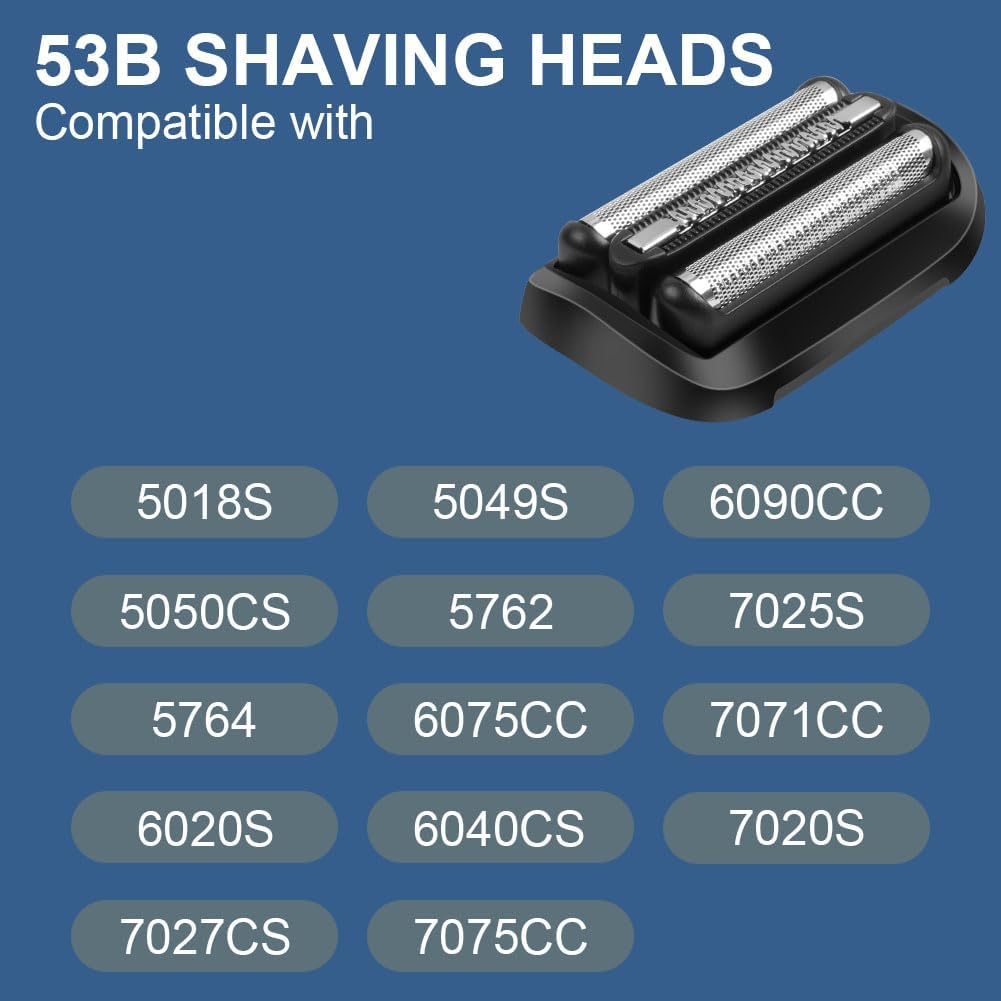 Detalle 2 de OFFCUP 53B S5/6 Replacement Shaver Heads for Braun Series 5 and 6, 2 Pack