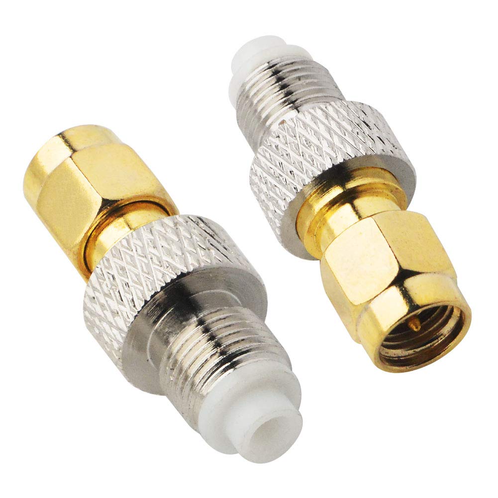 Thumbnail 3 de Boobrie FME Female to SMA Male Connector (SMA plug to FME jack) — 50Ω straight RF coax adapter, pack of 2