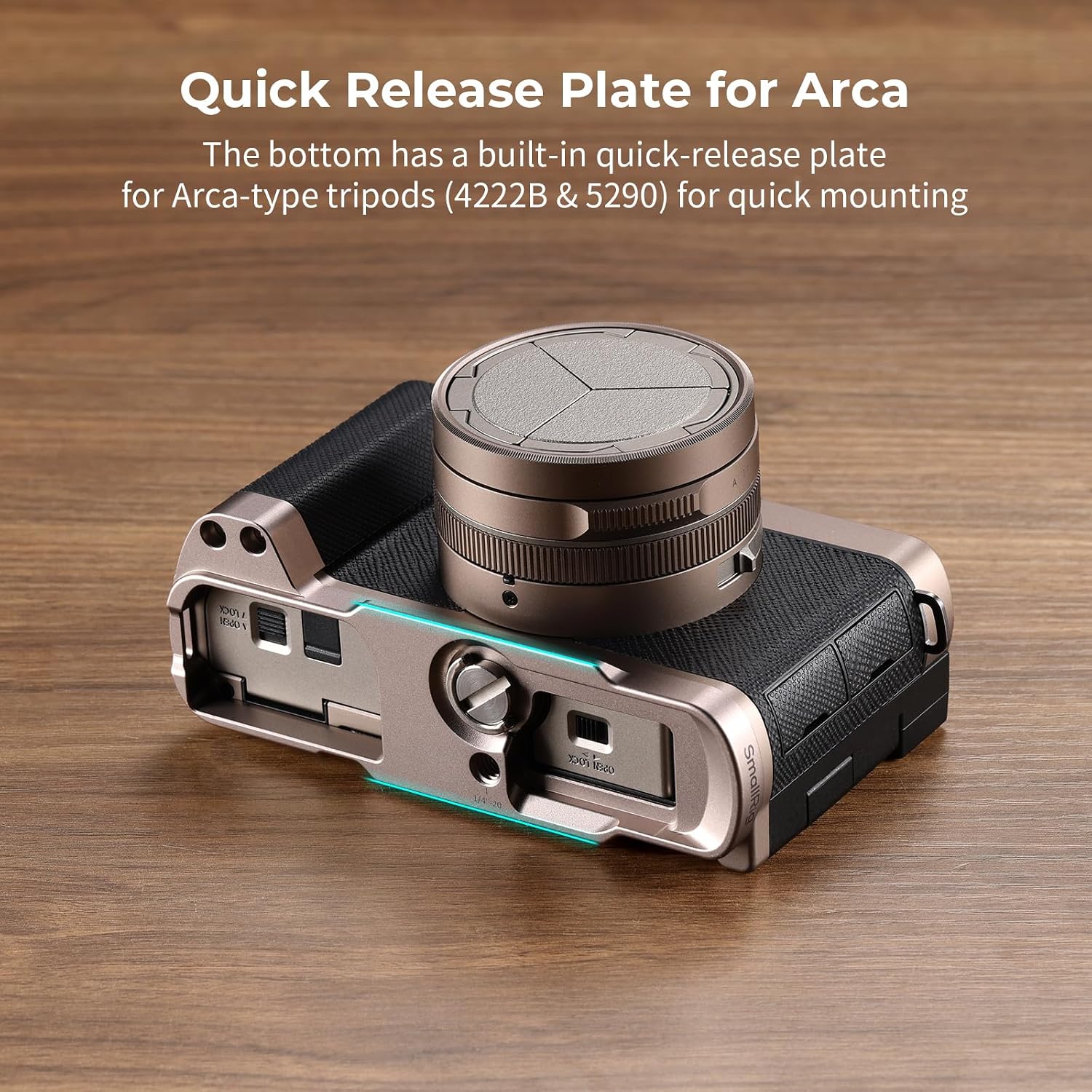 Detalle de SMALLRIG 6136 L-vormige handgreep voor Panasonic LUMIX L10, Arca-Swiss