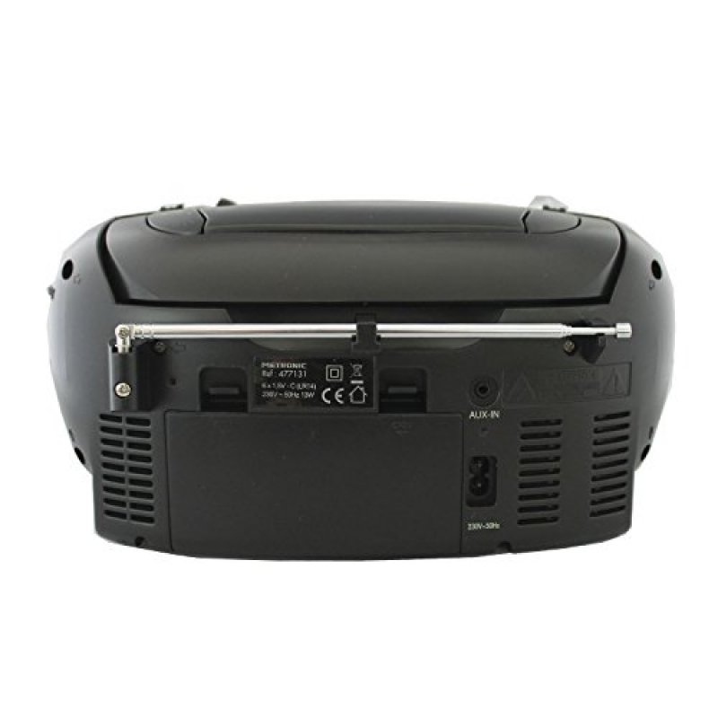 Detalle 2 de Metronic Radio CD con Cassette MP3 Negro