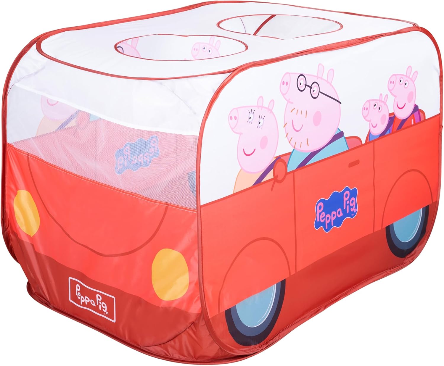 roba Pop-Up Spielzelt Peppa Pig – Autoform, 75 × 75 × 120 cm, indoor & outdoor