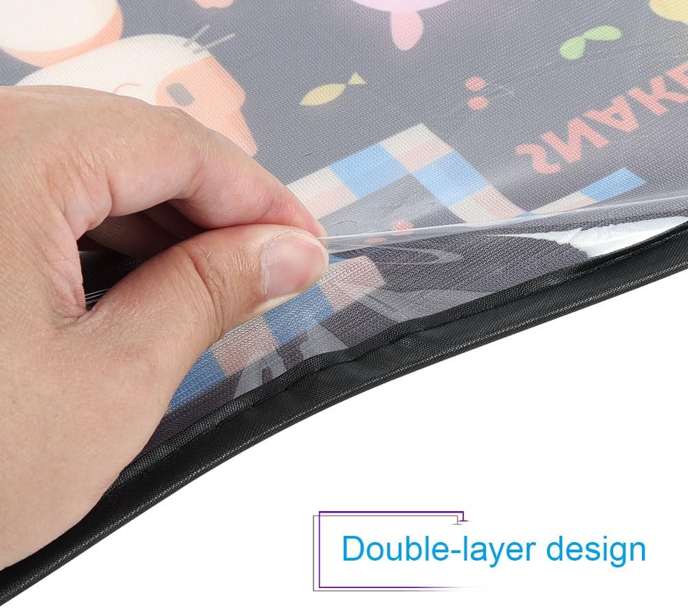 Detalle de URAQT Car Sun Shade for Baby 2PCS — UV Protection Mesh Window Shades for Kids (47 x 30 cm)