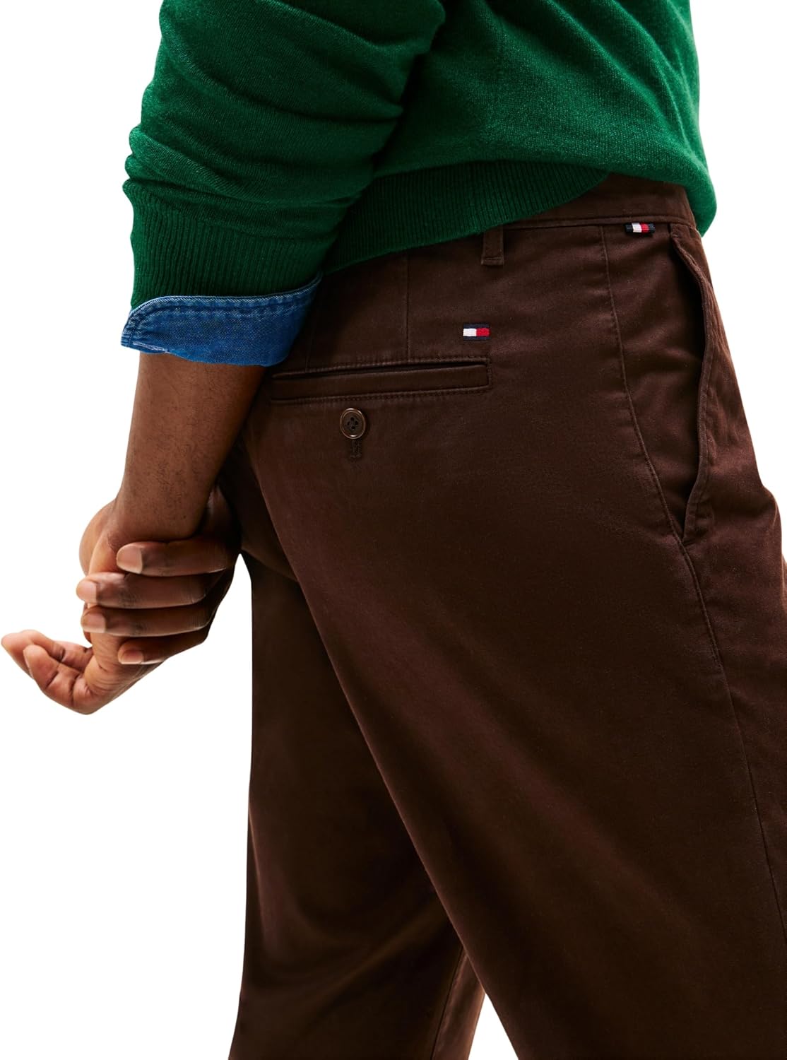 Detalle de Tommy Hilfiger Men's Core Denton Essential Twill Straight Fit Chinos