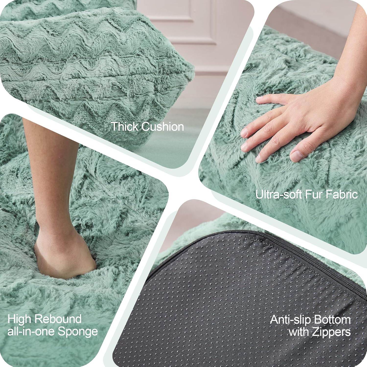 Thumbnail 6 de Hobestluk Bean Bag Sofa, 3-Seater