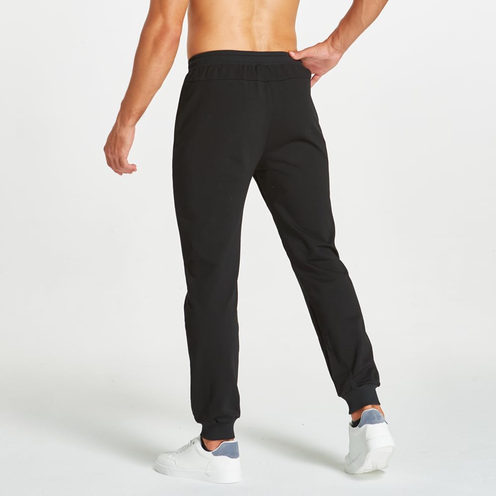 Detalle de ZOXOZ Men’s Fleece Sherpa Lined Joggers – Winter Warm Thermal Tracksuit Bottoms with Zipped Pockets