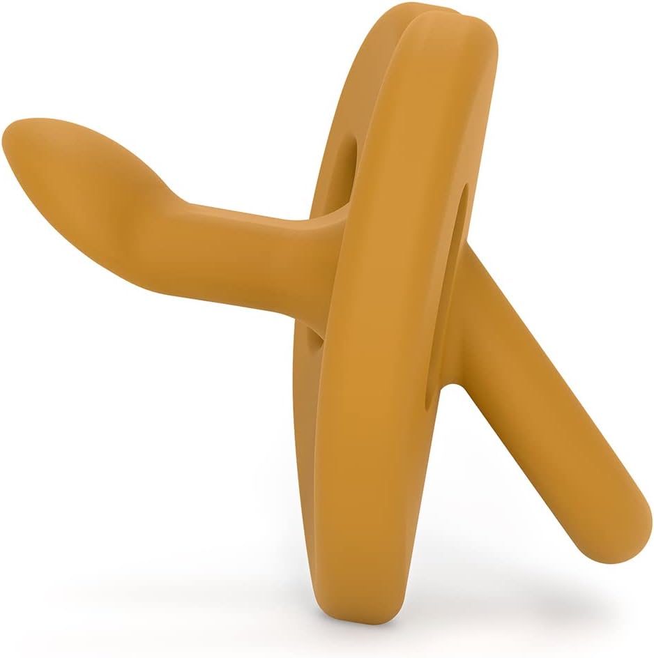 Detalle 2 de Suavinex Ciuccio tutto silicone 0–6 mesi SX Pro, tettarella anatomica per sonni sereni – Colour Essence Senape