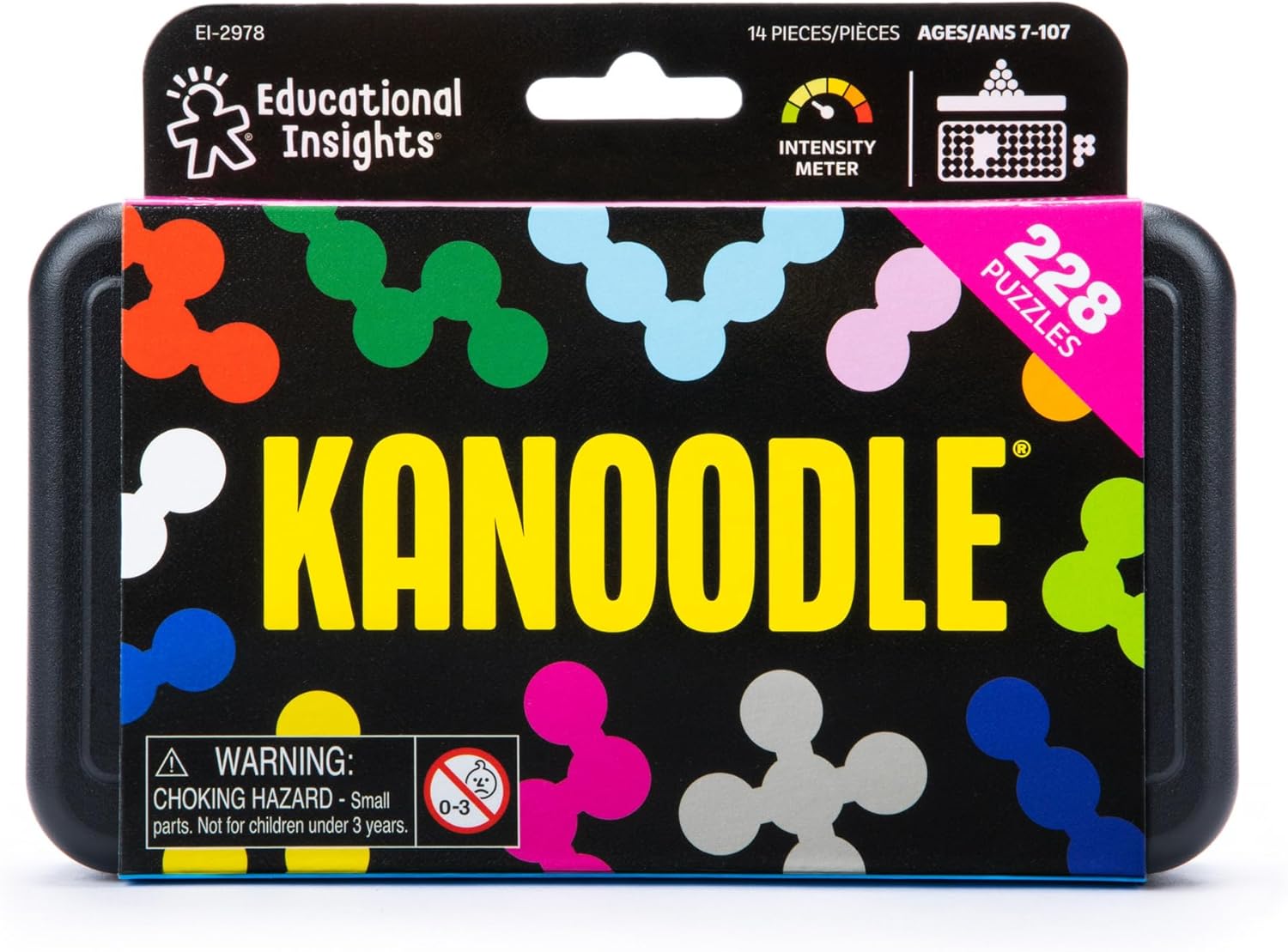 Detalle de Learning Resources Kanoodle Puzzle Logico Multicolore 200 Sfide – 12 pezzi, gioco portatile per bambini dai 7 anni