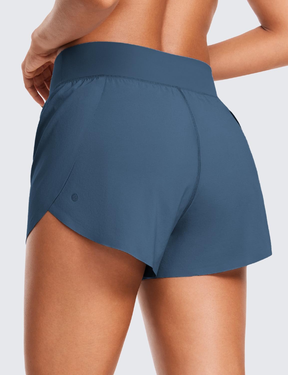 Detalle 2 de CRZ YOGA pantaloncini da corsa Dolphin a vita alta da donna (Feathery-Fit)