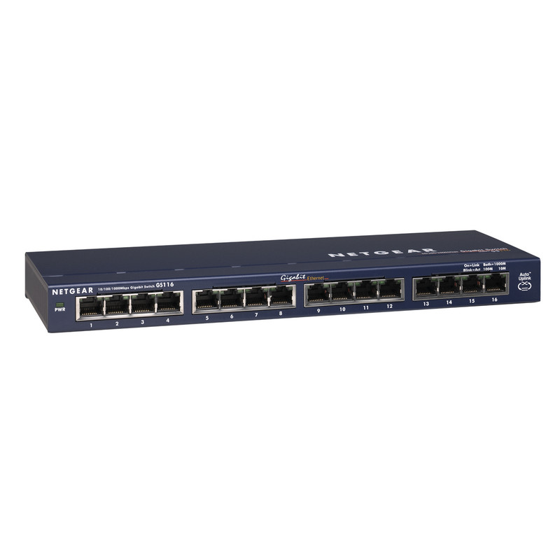 Detalle de Netgear GS116 Switch 16 Puertos Gigabit