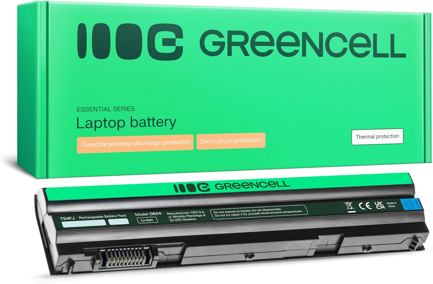 Detalle de Green Cell Batteria Dell T54FJ 8858X M5Y0X N3X1D per laptop Dell Latitude ed Inspiron/Vostro