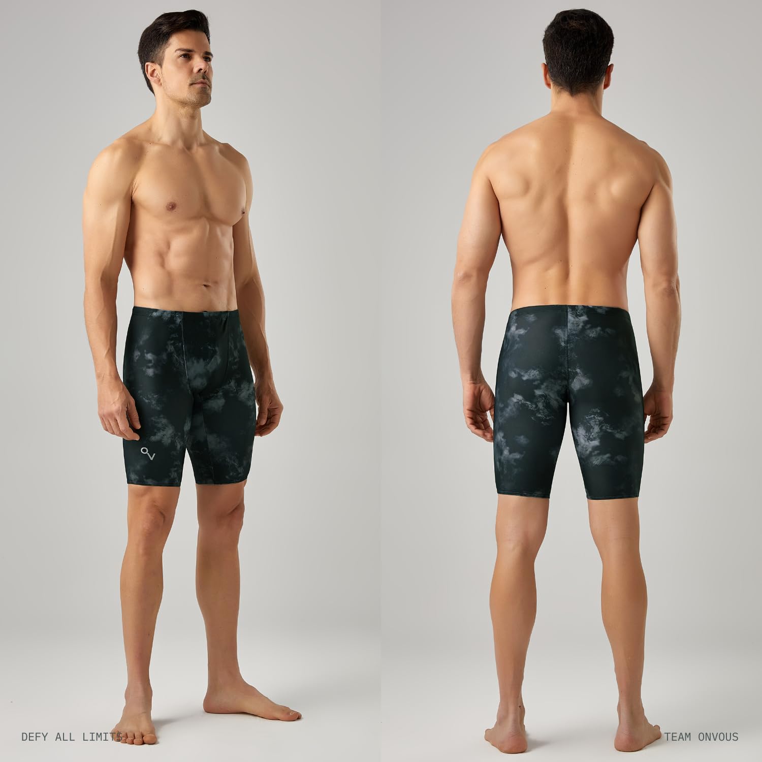 Detalle de Onvous Men's Swim Jammers, 4-Way Stretch, UPF 50+, Drawstring