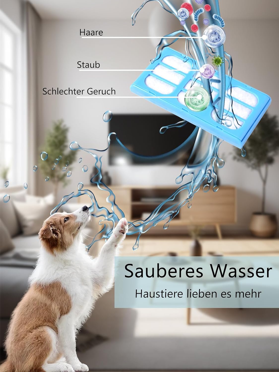 Thumbnail 2 de BONBELONG Trinkbrunnen Filter 12Stück für Cat Mates