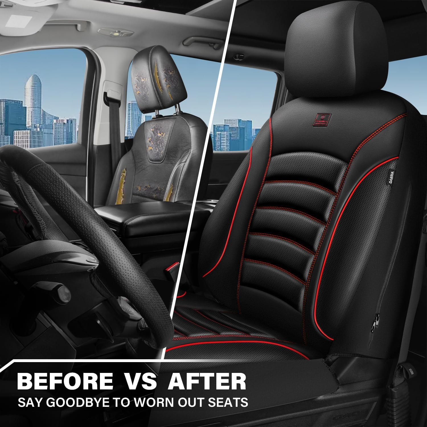 Thumbnail 5 de CAR PASS 3D Foam PU Leather Seat Covers