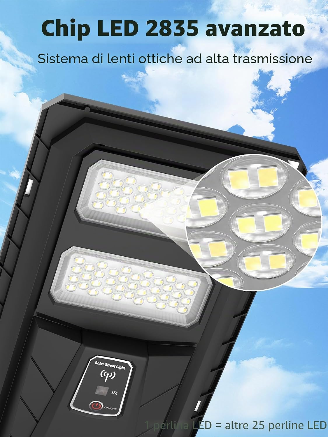 Detalle de Ofuray Lampione Solare LED Esterno 4 pezzi: illuminazione a energia solare per giardino, cortile e garage