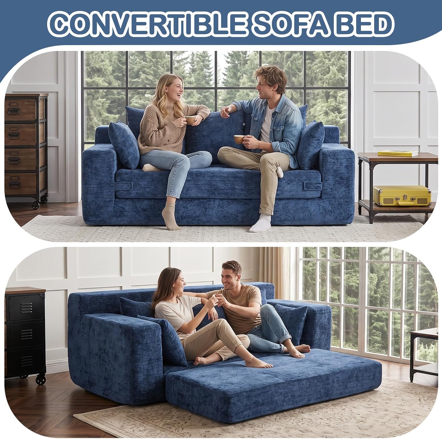 Detalle de Sooyoo Boneless Sofa Bed, 70-Inch