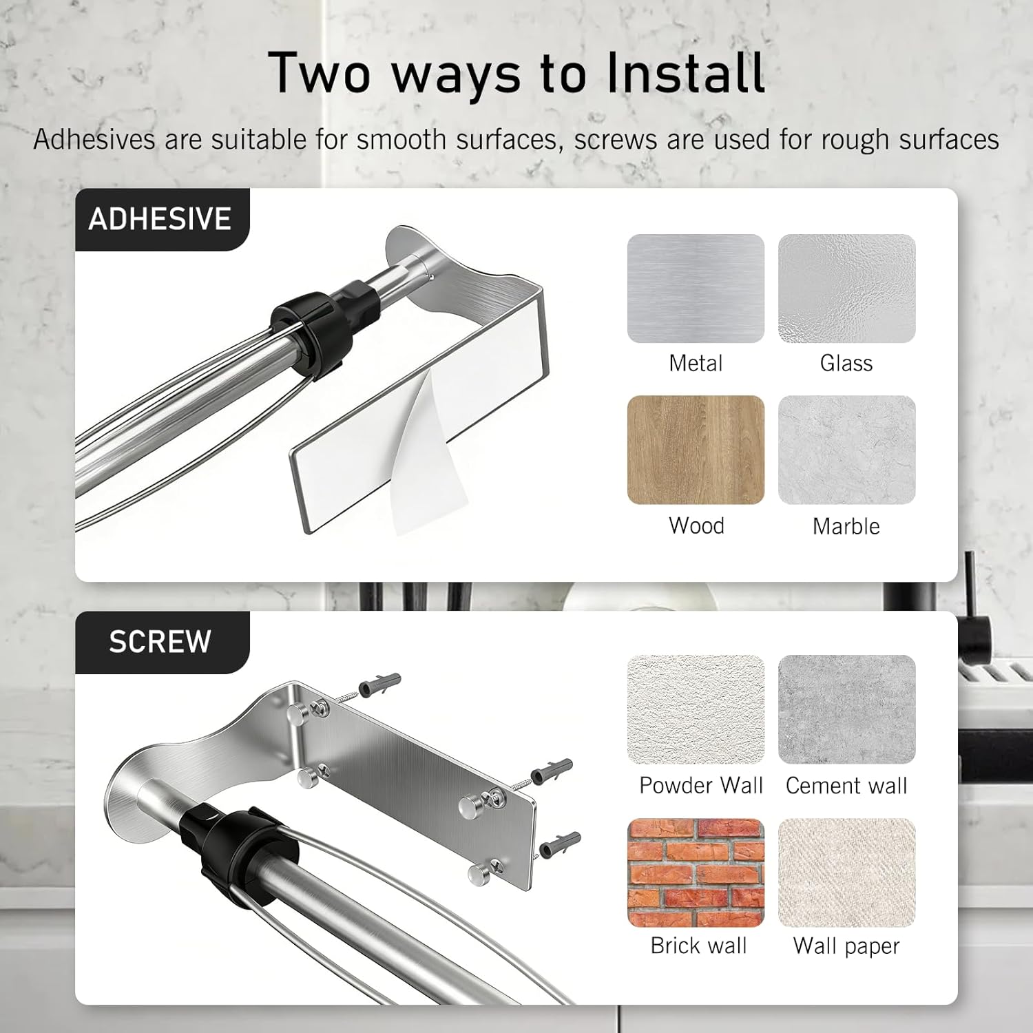 Thumbnail 4 de SetSail Paper Towel Holder, Stainless Steel