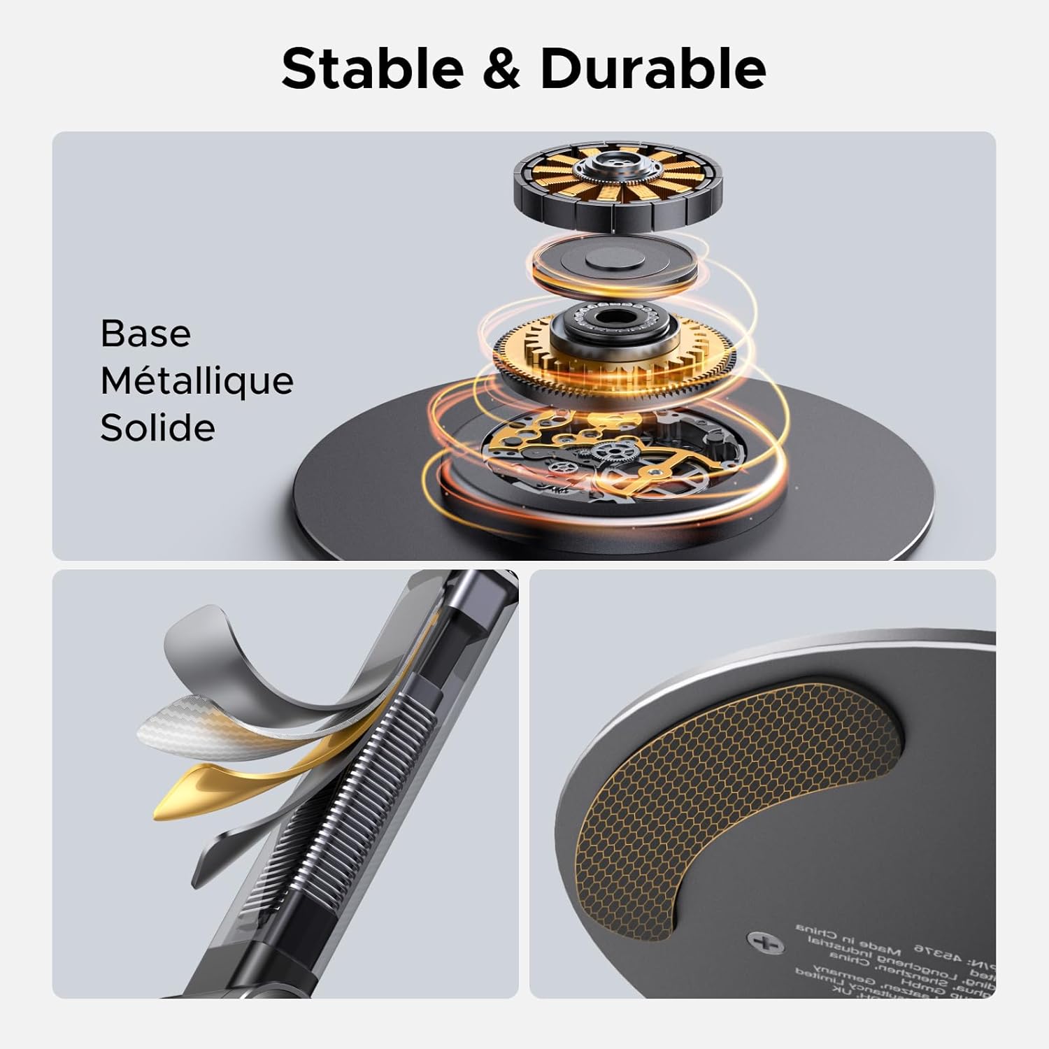 Thumbnail 4 de UGREEN Support magnétique bureau réglable 12–15 cm