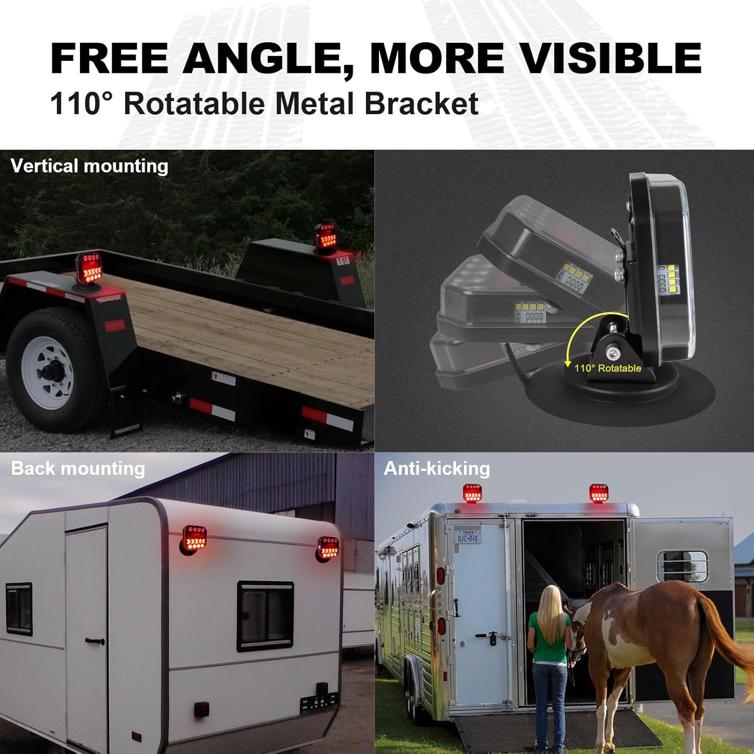 Thumbnail 1 de NeaLia Wireless Trailer Light Kit 110° Rotatable 🚚