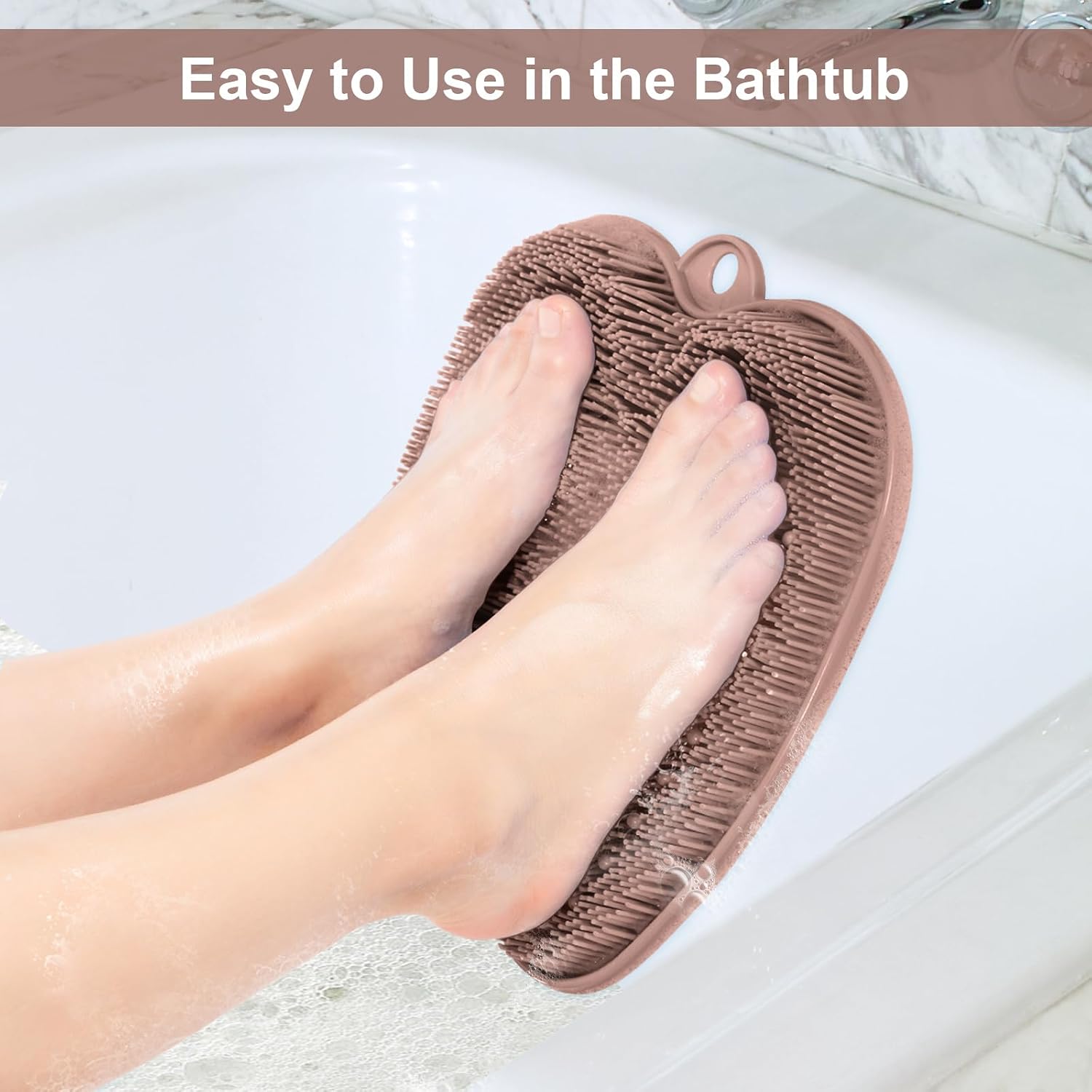 Thumbnail 2 de BESKAR XL Large Foot Scrubber Mat for Shower – Non-Slip Foot Cleaning & Massage