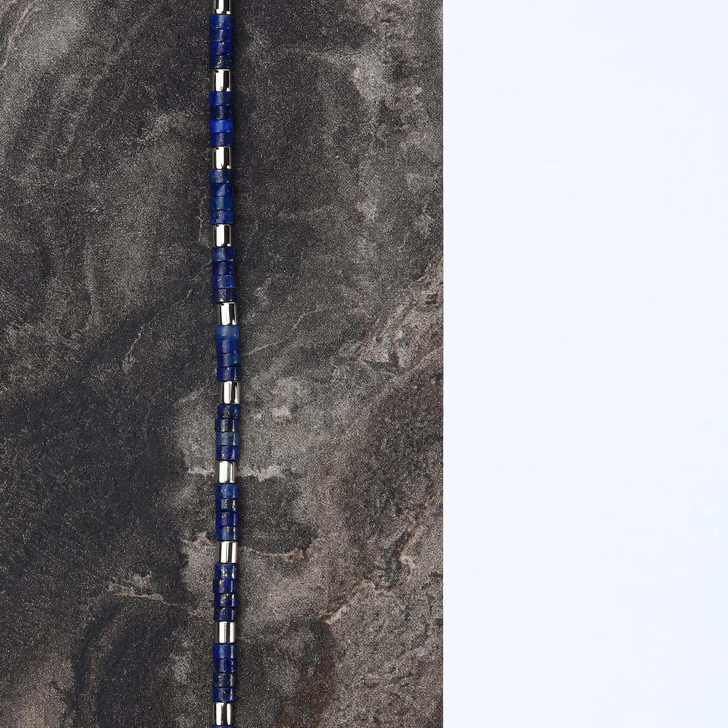 Detalle de Morellato Bracciale Uomo in Acciaio con Lapislazzuli – Collezione Pietre, S1736