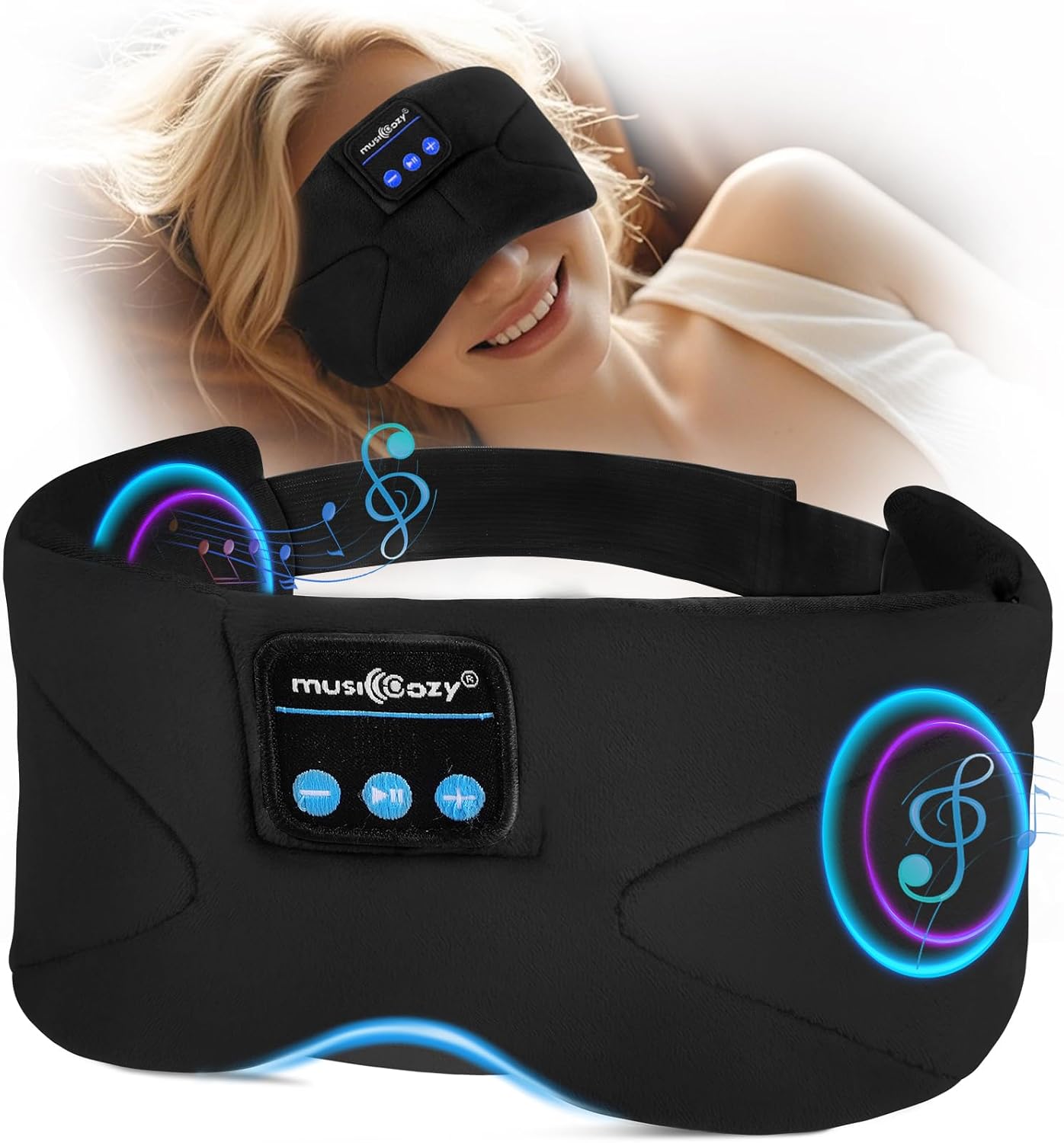 Detalle de Musicozy Sleep Mask Headphones 100% Blackout