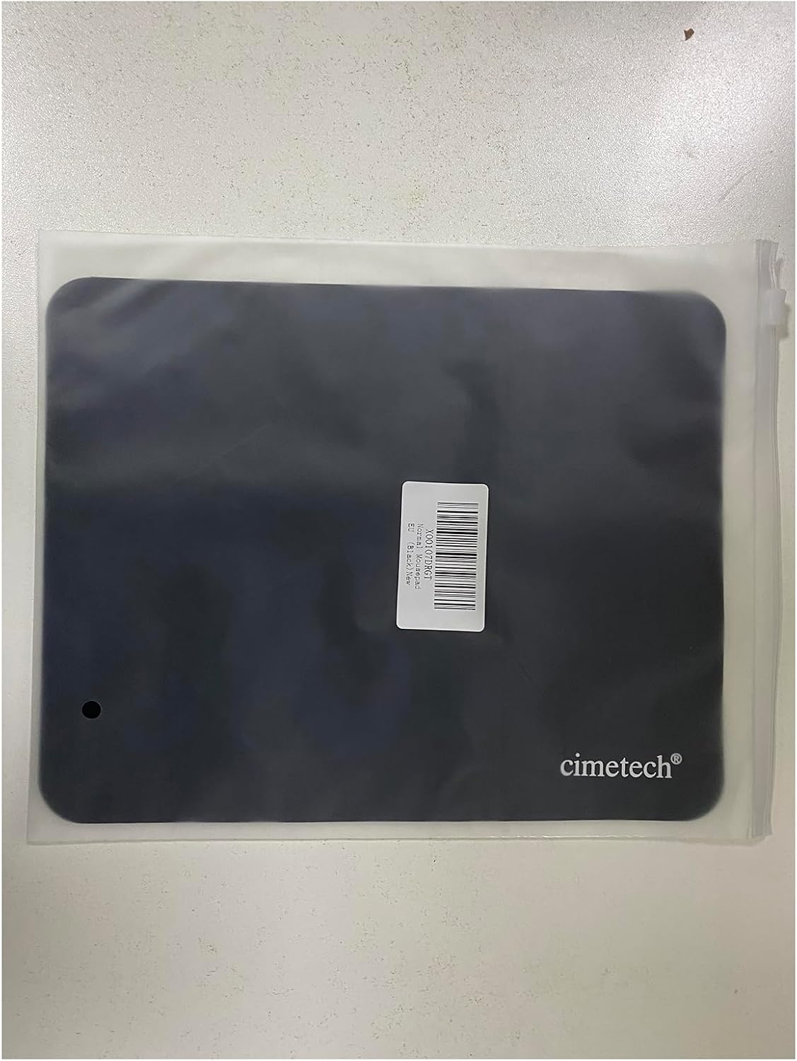 Detalle de cimetech Komfortables Mauspad mit ultra-glatter Faseroberfläche (2er-Set, Schwarz)