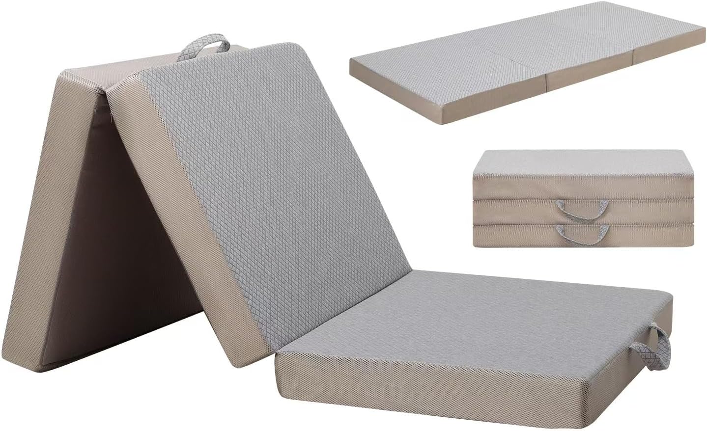 Detalle de Gwydre tri-fold memory foam mattress 10cm