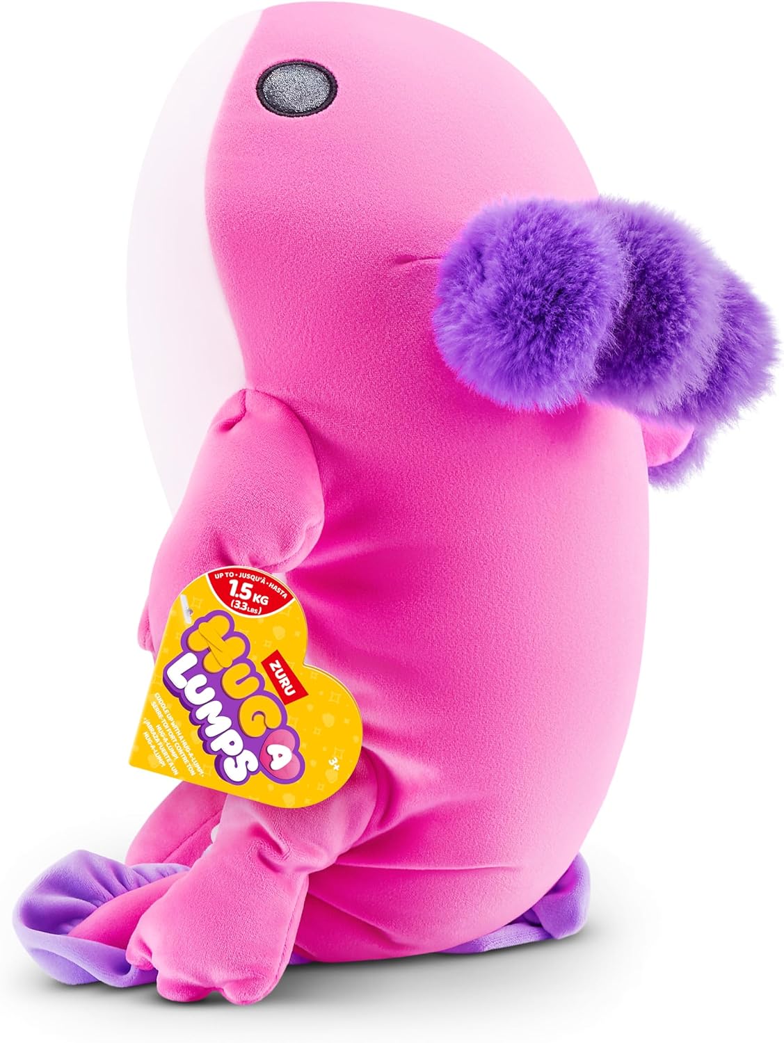 Detalle de Hug-A-Lumps Axolotl de Pâques (Moyen Ally) par ZURU – Peluche lestée printanière