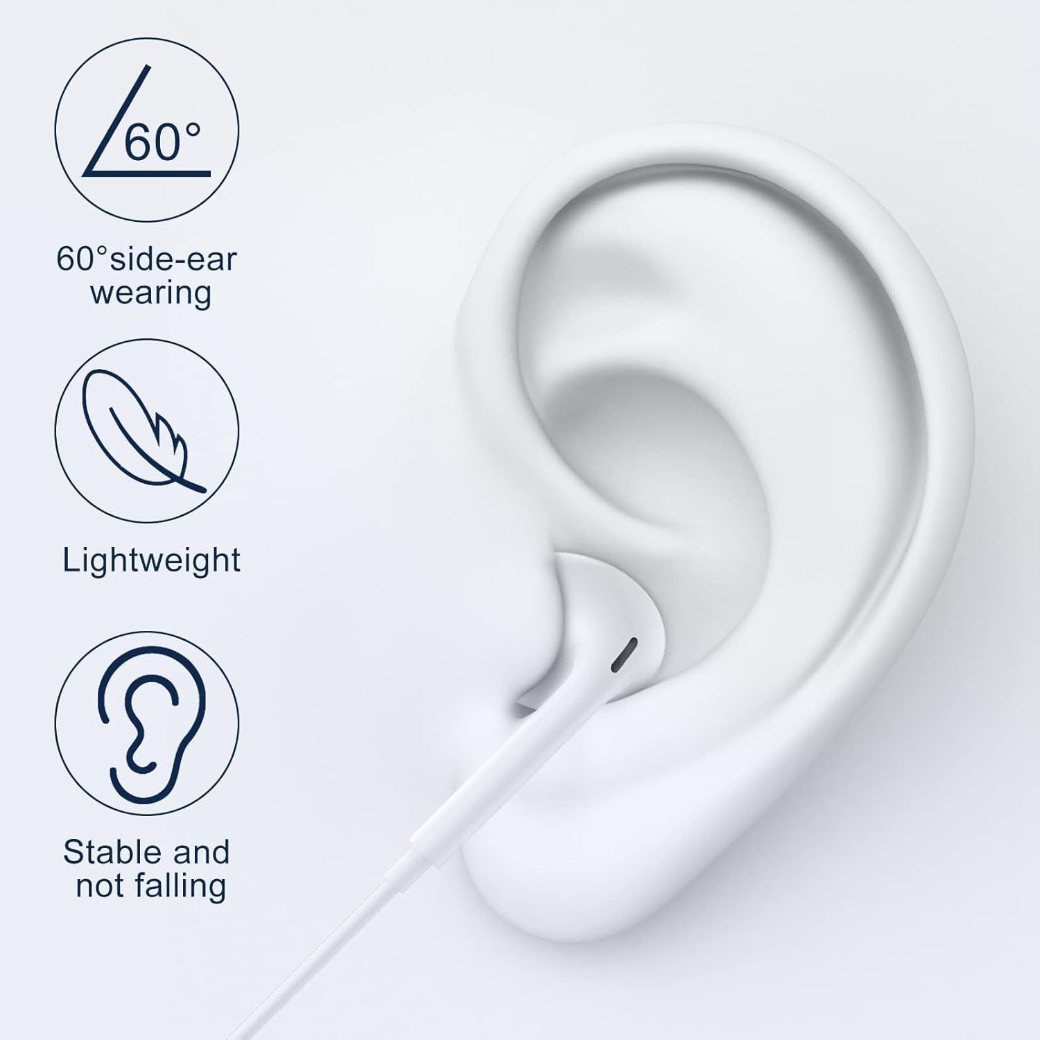 Thumbnail 4 de Lightning Earphones [Apple MFi Certified] In-Ear Headphones with Built-in Microphone & Volume Control