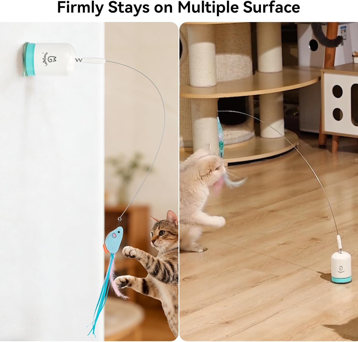 Detalle de Migipaws Interactive Automatic Cat Teaser Wand 70cm ๐ฑ