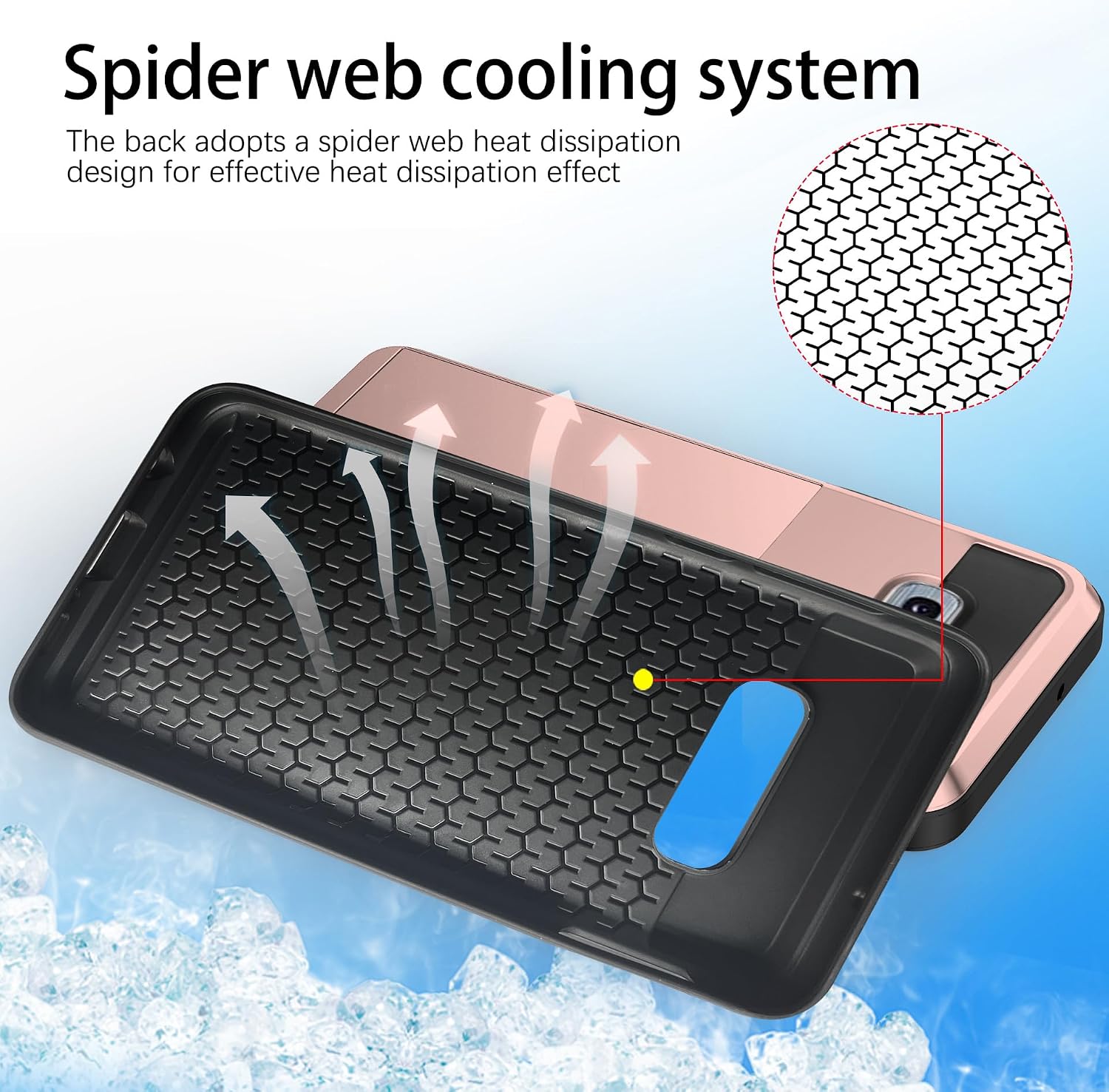 Detalle de Asuwish Hybrid Case with Screen Protector and Card Slot for Samsung Galaxy S10e