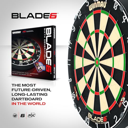 Detalle de WINMAU Blade 6 Standard Dart Board | Official PDC Tournament Specs