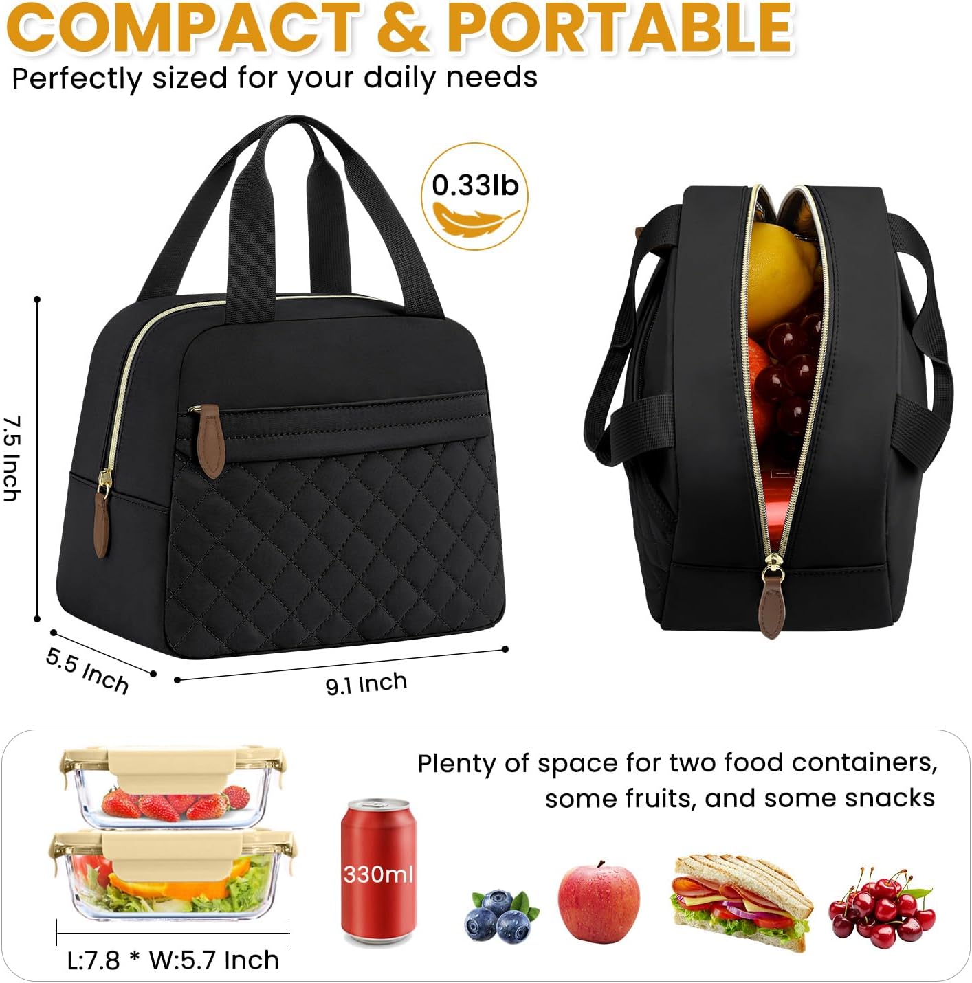 Detalle 2 de ELONGRIVER Insulated Lunch Bag