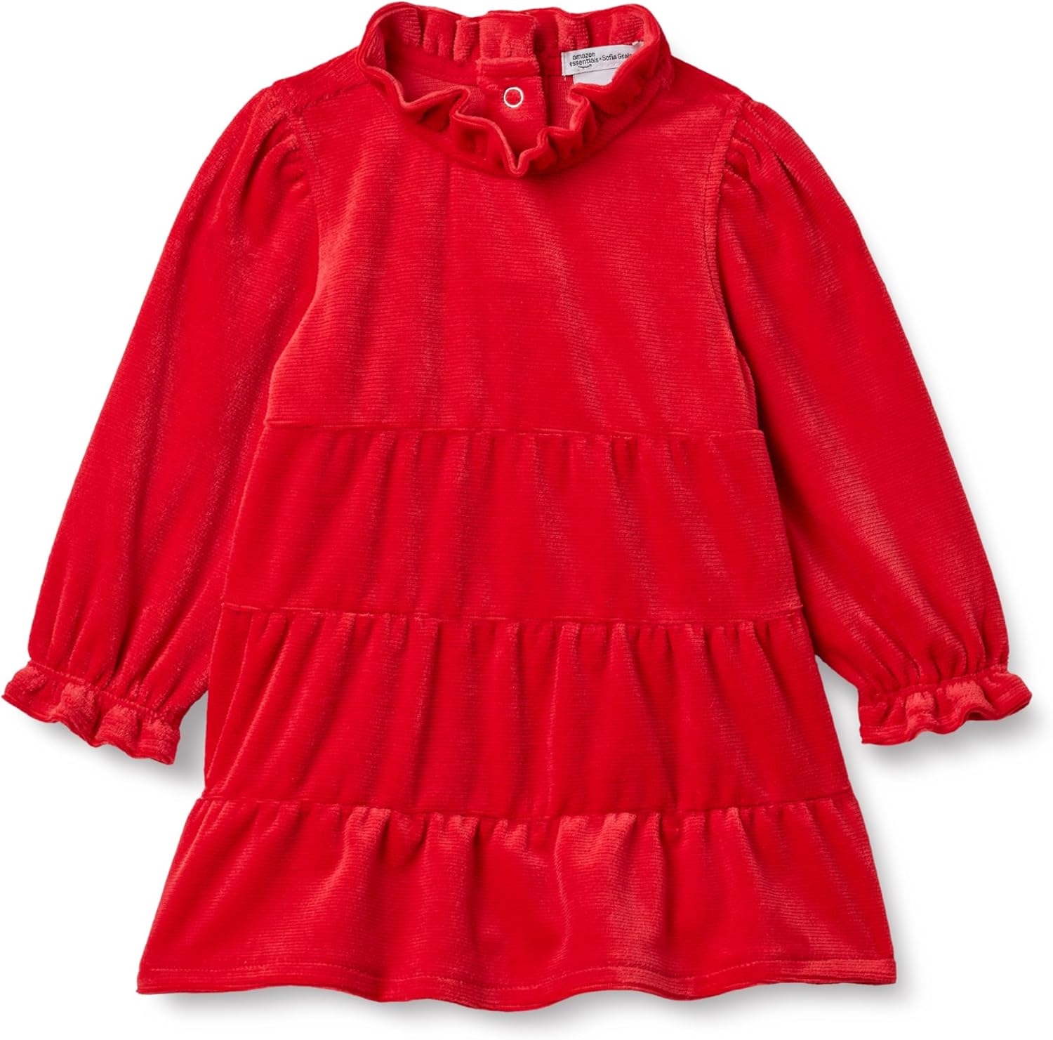 Detalle de Amazon Essentials x Sofia Grainge Toddlers and Baby Girls' Velour Corduroy Dress