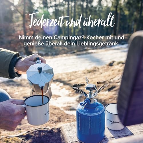 Detalle de Campingaz Camping Connect Gaskocher – 1-Flammen, 1250 W, einfacher Klickanschluss