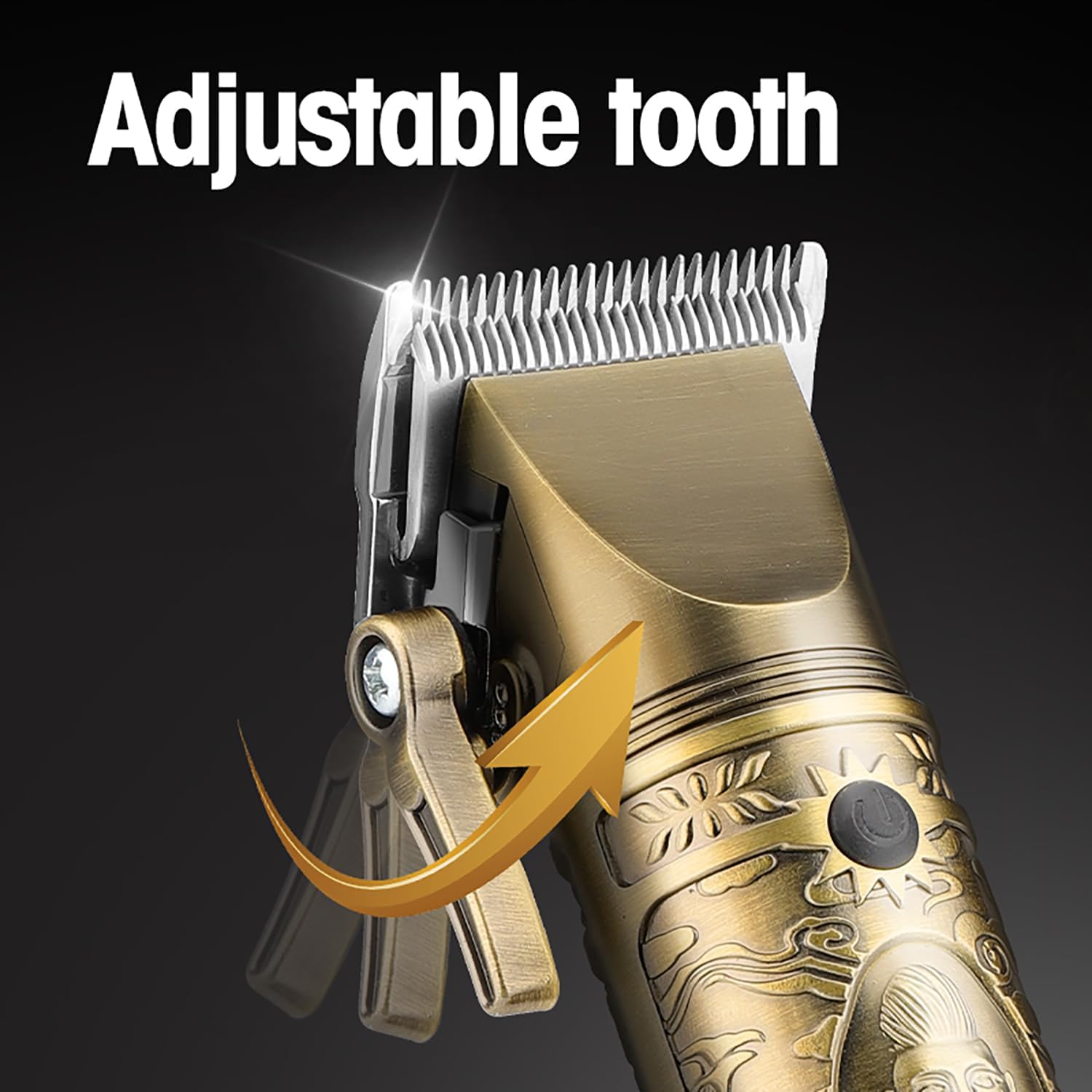 Thumbnail 3 de Roziapro Professional Hair Clippers Cordless Beard Trimmer with Zero Gap T-Blade (Golden)