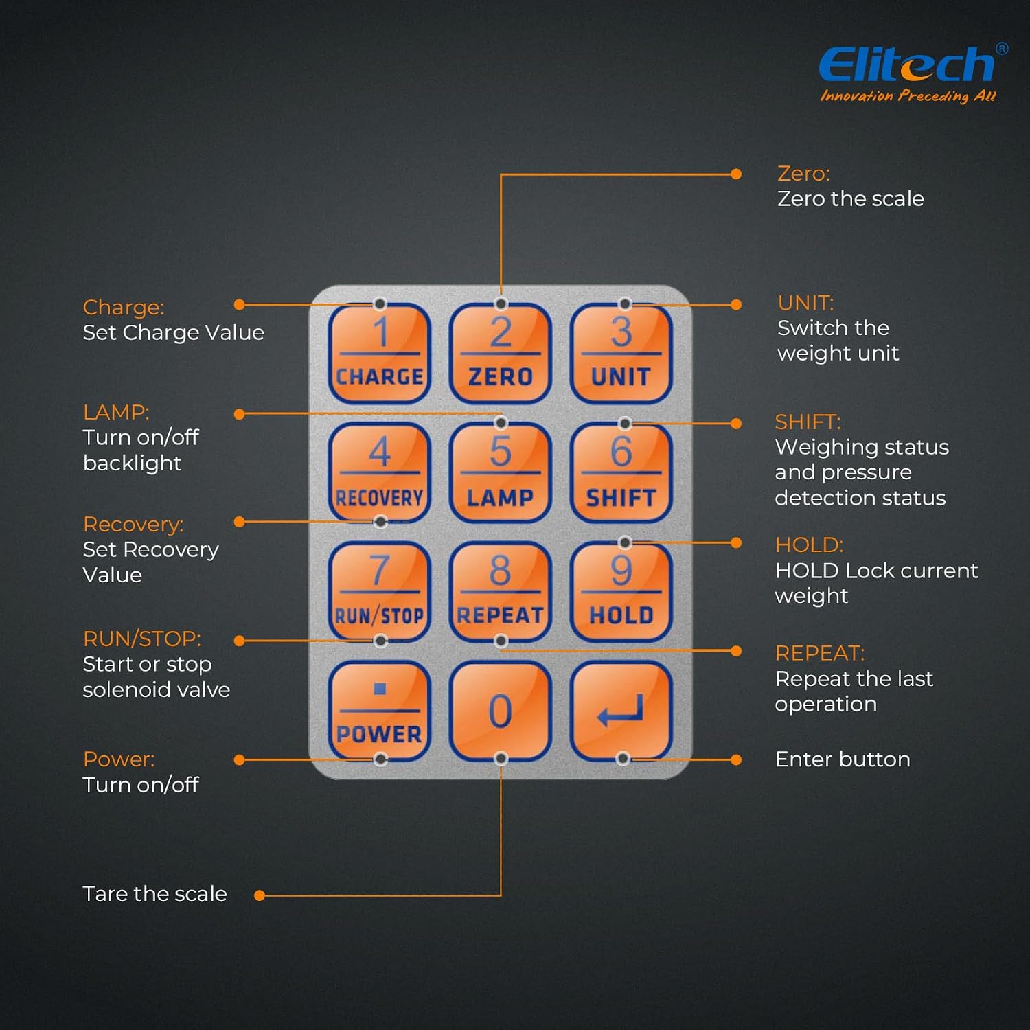 Detalle 1 de Elitech Refrigerant Scale 330 lb