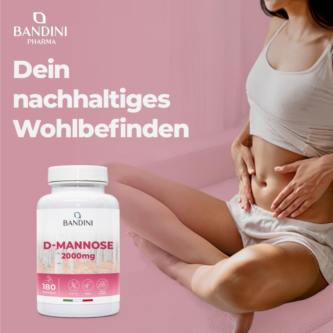 Detalle 2 de BANDINI D Mannose 180 Kapseln für Harnwege