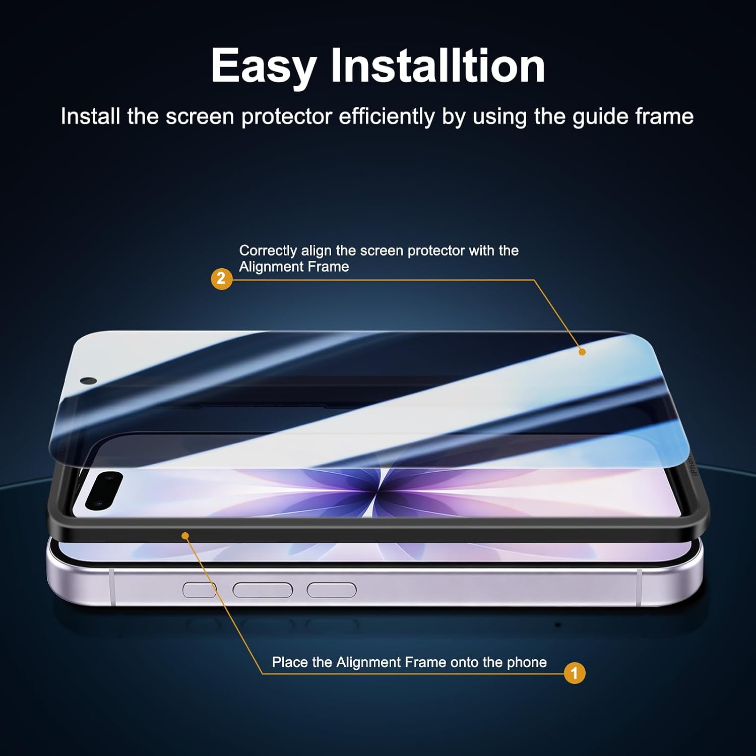 Thumbnail 6 de NEW'C L6SERIE iPhone 17 Privacy Screen Protector Set, Tempered Glass